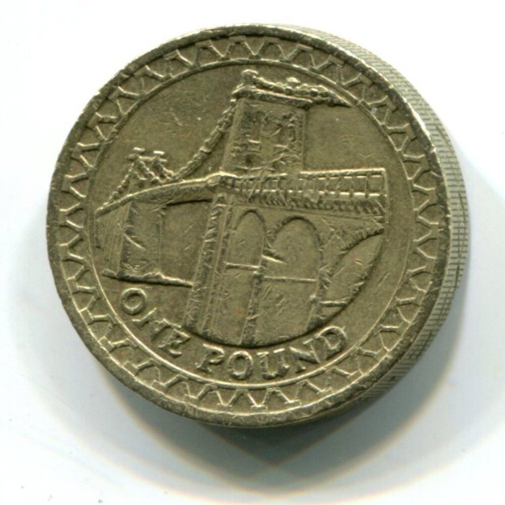 2005 Great Britain Menai Bridge Commemorative One Pound Coin (b510-2)